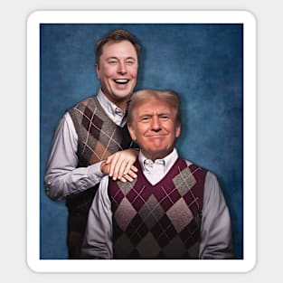 Donald Trump and Elon Musk - Stepbrothers Sticker